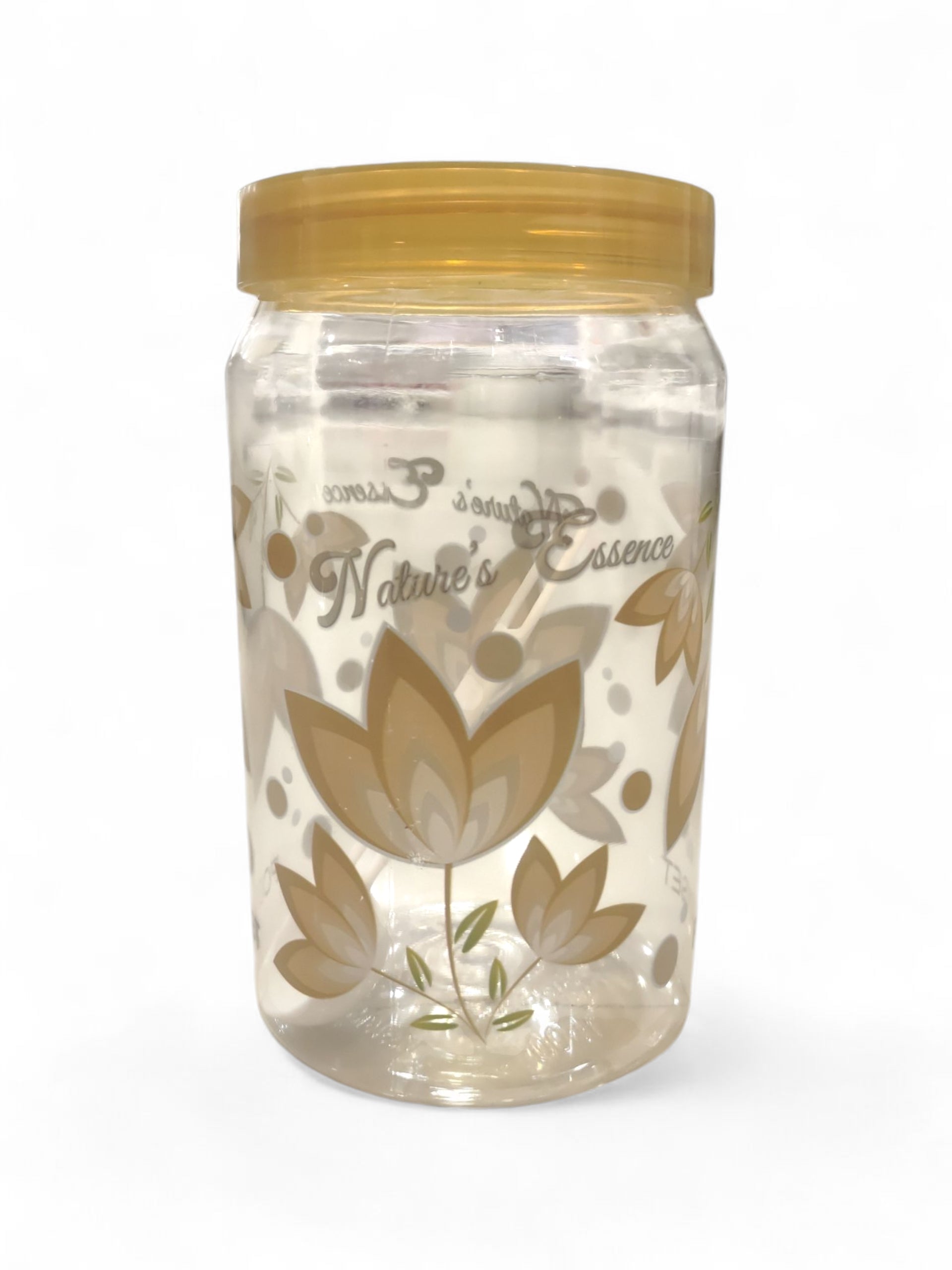 POLYSET CREST 1500ML CONTAINER GOLD PRINTED POLYSET CREST 1500ML CONTAINER GOLD PRINTED